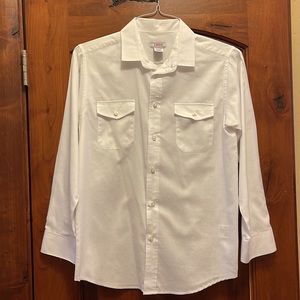 Dry cleaned new white dress shirt.
